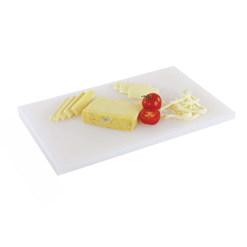 Дошка обробна Yelkar Plastik 250x350x10 мм з гострими краями HACCP біла YP 1101-1 White