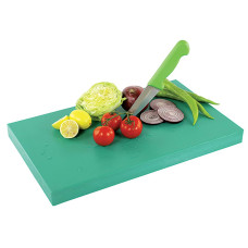 Дошка обробна Yelkar Plastik 400х600х40 мм гострі краї HACCP зелена YP 1505 Green