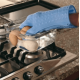 Рукавиця для духовки Martellato з 2 пальцями силікон ACC073/blue