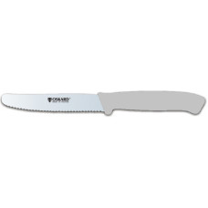 Нож кухонный OSKARD 110 мм зубчатый белый NK 038 Z bialy
