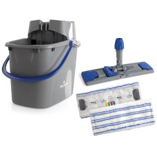 Набор для уборки Filmop Easy wash (серое ведро с синей ручкой 15 л, моп и держатель) 0000SE2815UA