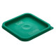 Крышка для контейнера Gastroplast поликарбонат 5,7/7,6 л квадратная зеленая GSPPL-6G
