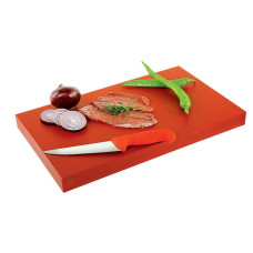 Доска разделочная Yelkar Plastik 300х400х20 мм острые края HACCP красная YP 1303 Red