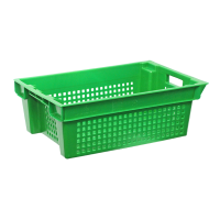 Ящик 600*400*200 перф., зеленый N6420-3020G