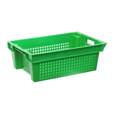 Ящик 600*400*200 перф., зеленый N6420-3020G