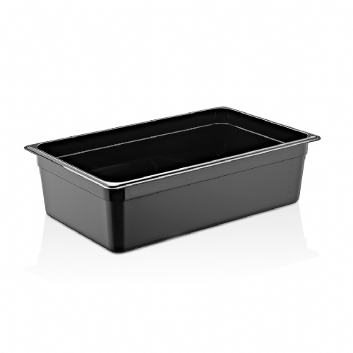 Гастроємність GastroPlast GN 1/1 h 200 мм полікарбонат чорна GNP-11200/B