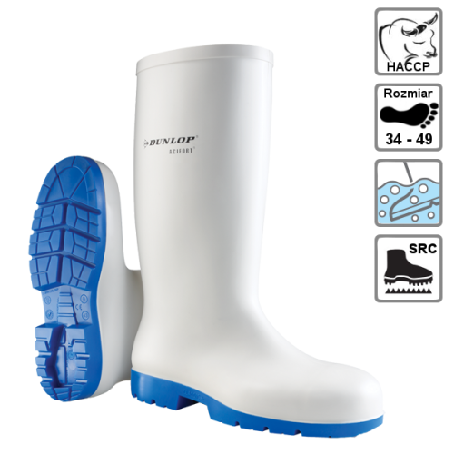 Сапоги Dunlop Acifort Classic+safety белые A181331