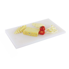 Дошка обробна Yelkar Plastik 200x300x10 мм з гострими краями HACCP біла YP 1001 White