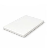 Дошка обробна Yelkar Plastik 200x300x10 мм з гострими краями HACCP біла YP 1001 White