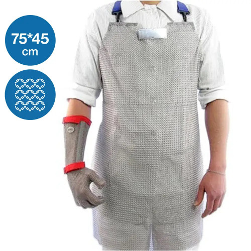 Фартух кольчужний металевий Niroflex 2000 75х45 см розмір L AS0245750000