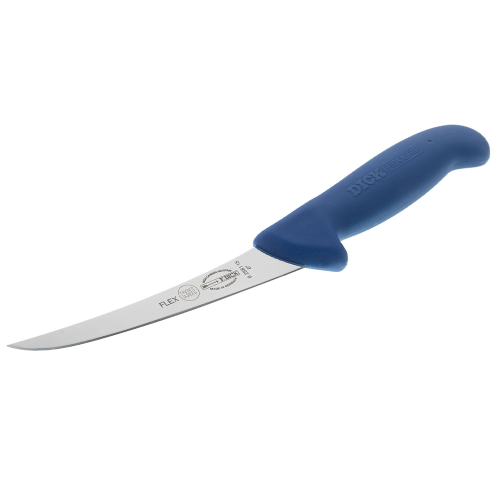 Ніж обвалювальний DICK ErgoGrip 150 мм гнучкий вигнуте лезо синій 82981150
