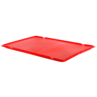 Крышка для ящика 600*400 тип 1 неф. красная LS6402R