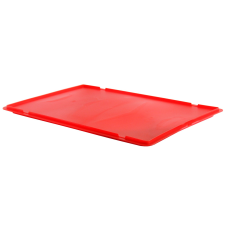 Крышка для ящика 600*400 тип 1 неф. красная LS6402R