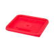 Крышка для контейнера CAMBRO CamSquare®, Cambro, для контейнеров 5,7 л и 7,6 л – красная, Red, 227x227x(H)16 мм SFC6451