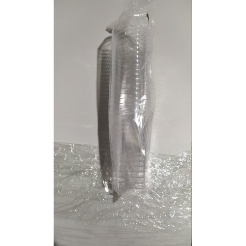 Склянка одноразова з пластику Gastroplast з квадратним дном 300 мл прозора GCD-01