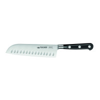 Нож Santoku Fischer 75619 180 мм с насечками черный 75619-18N