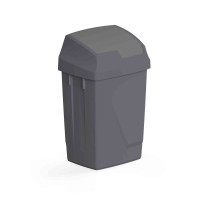 Контейнер пластиковий для сміття Filmop ATLAXFLIP ECO 50 л з кришкою, що качається сірий 0001CO7050U1