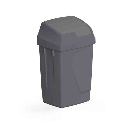 Контейнер пластиковый для мусора Filmop ATLAXFLIP ECO 50 л с качающейся крышкой серый 0001CO7050U1