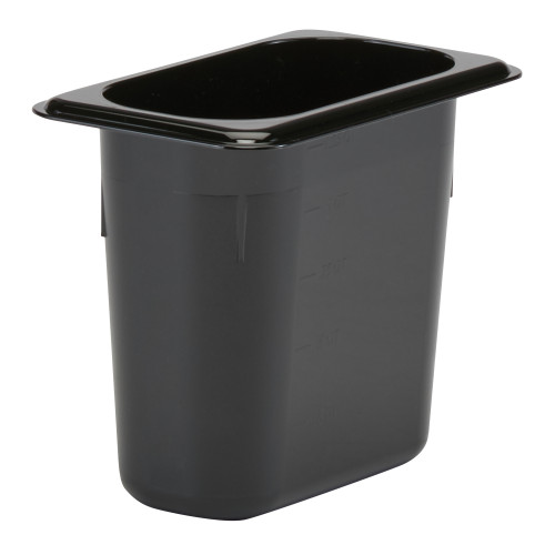 Гастроемкость из черного поликарбоната Cambro 96PCW GN 1/9 - 176х108х150 мм, 1.4 л