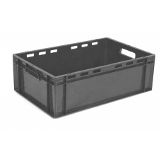 Ящик 600*400*200 ST6420L-1220 суц. с вент., тип.1, серый ST6420L-1220G