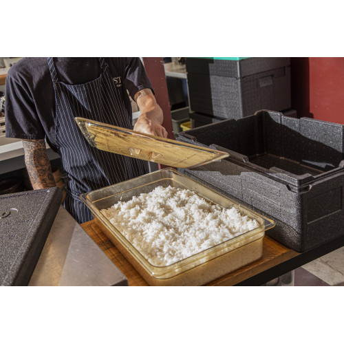 Гастроемкость жаропрочная из поликарбоната Cambro 14HP GN 1/1 - 530х325х100 мм, 13 л