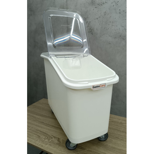 Тележка для сыпучих продуктов GastroPlast PP 62 л белый GIB--0003