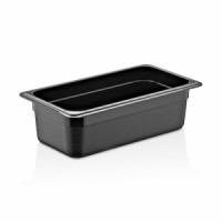 Гастроємність GastroPlast PC GN 1/3 100 мм із чорного полікарбонату GNP--0013100BL