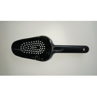 Совок перфорований 180мл, чорний поликарбонат GISH--0001BL Gastro Plast PC Чорний