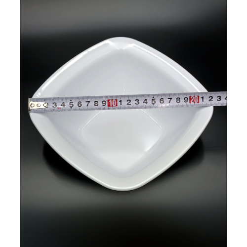 Тарілка квадратної форми з полікарбонату 19,5 см, біла GP--00SK22W Gastro Plast PC Білий