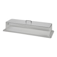 Крышка-колпак Cambro с торцевым вырезом поликарбонат 672x254x159 мм прозрачная RD926CW