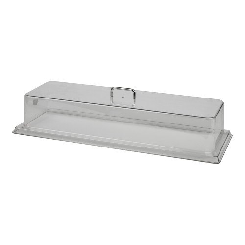 Кришка-ковпак Cambro з торцевим вирізом полікарбонат 672x254x159 мм прозора RD926CW