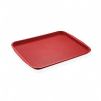 Поднос с ручками GastroPlast Fast Food 270х360 мм красный GT--002736RE