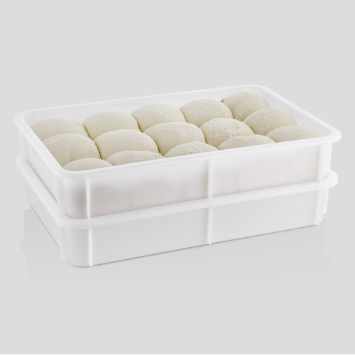 Контейнер для теста для пиццы GastroPlast 600х400х75 мм (PP) GPH--0075 без крышки