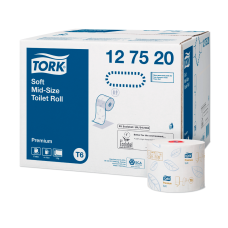 Туалетний папір TORK Mid-size в міді рулонах мяка (Premium)