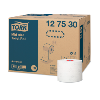 Туалетний папір Tork Advanced Mid-size в міді рулонах мяка 127530