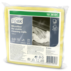 Серветка багаторазова з мікрофібри Tork жовта 183601