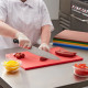 Доска разделочная Yelkar Plastik 325х530х15 мм закругленные края HACCP красная YP 1701 red