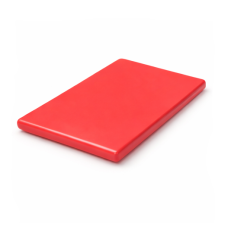 Дошка обробна Yelkar Plastik 300х400х15 мм заокруглені краї HACCP червона YP 1302-1 Red