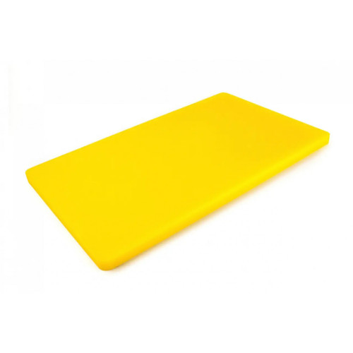 Доска разделочная Yelkar Plastik 400х600х20 мм закругленные края HACCP желтая YP 1504-1 Yellow