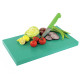Дошка обробна Yelkar Plastik 400х600х20 мм гострі краї HACCP зелена YP 1504 Green
