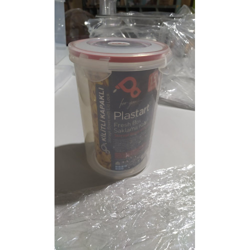 Дозатор для соусу з помпою GastroPlast круглий прозорий 1,5 л GDP--0004