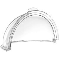 Кришка GastroPlast Rolltop Ø395 мм сумісна з круглим підносом Ø350 мм прозора GFM--0013
