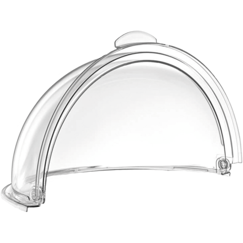 Кришка GastroPlast Rolltop Ø395 мм сумісна з круглим підносом Ø350 мм прозора GFM--0013