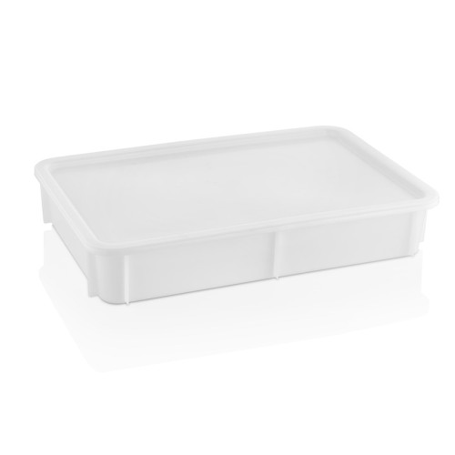 Контейнер для теста для пиццы Gastroplast 600х400х75 мм полиэтилен (PE) белый GPHPE-75 без крышки