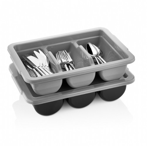 Крышка для контейнера для столовых приборов GastroPlast GK-03Gr 3 отделение прозрачная GKL--0003