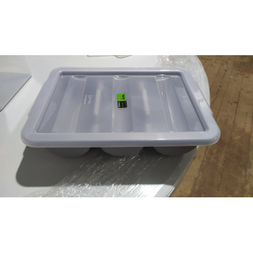 Крышка для контейнера для столовых приборов GastroPlast GK-03Gr 3 отделение прозрачная GKL--0003