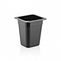 Гастроемкость из поликарбоната черная GN 1/6 GastroPlast GNP--0016200BL - 176х162х200 мм