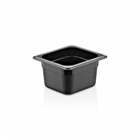 Гастроємність із полікарбонату чорна GN 1/6 GastroPlast GNP--0016100BL - 176х162х100 мм
