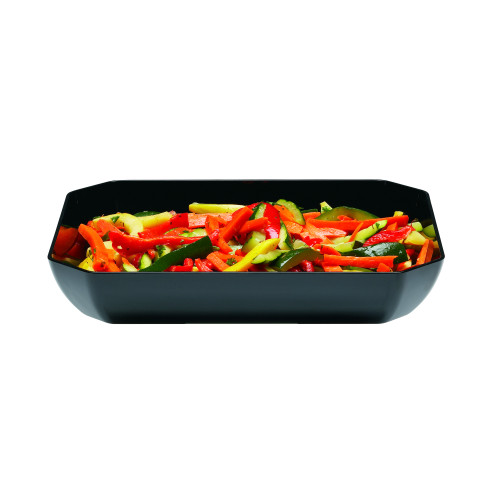 Блюдо восьмикутне Cambro 254х305х50 мм чорне SFG1012PC110