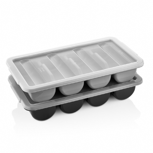 Контейнер для столових приборів GastroPlast (4 відділення) сумісний з GKL-04 сірий GK-04